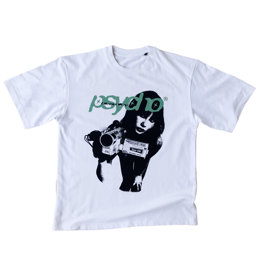 "PSYCHO" WHITE T SHIRT